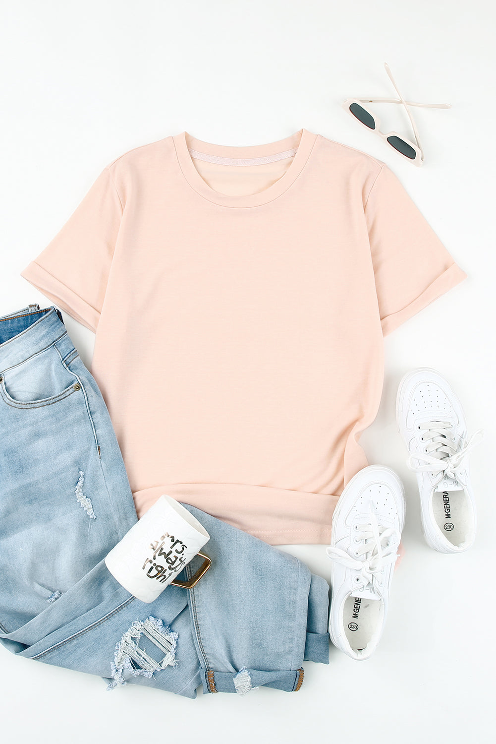 Blank T Shirt - Red Solid Color Basic Crew Neck Tee Customized