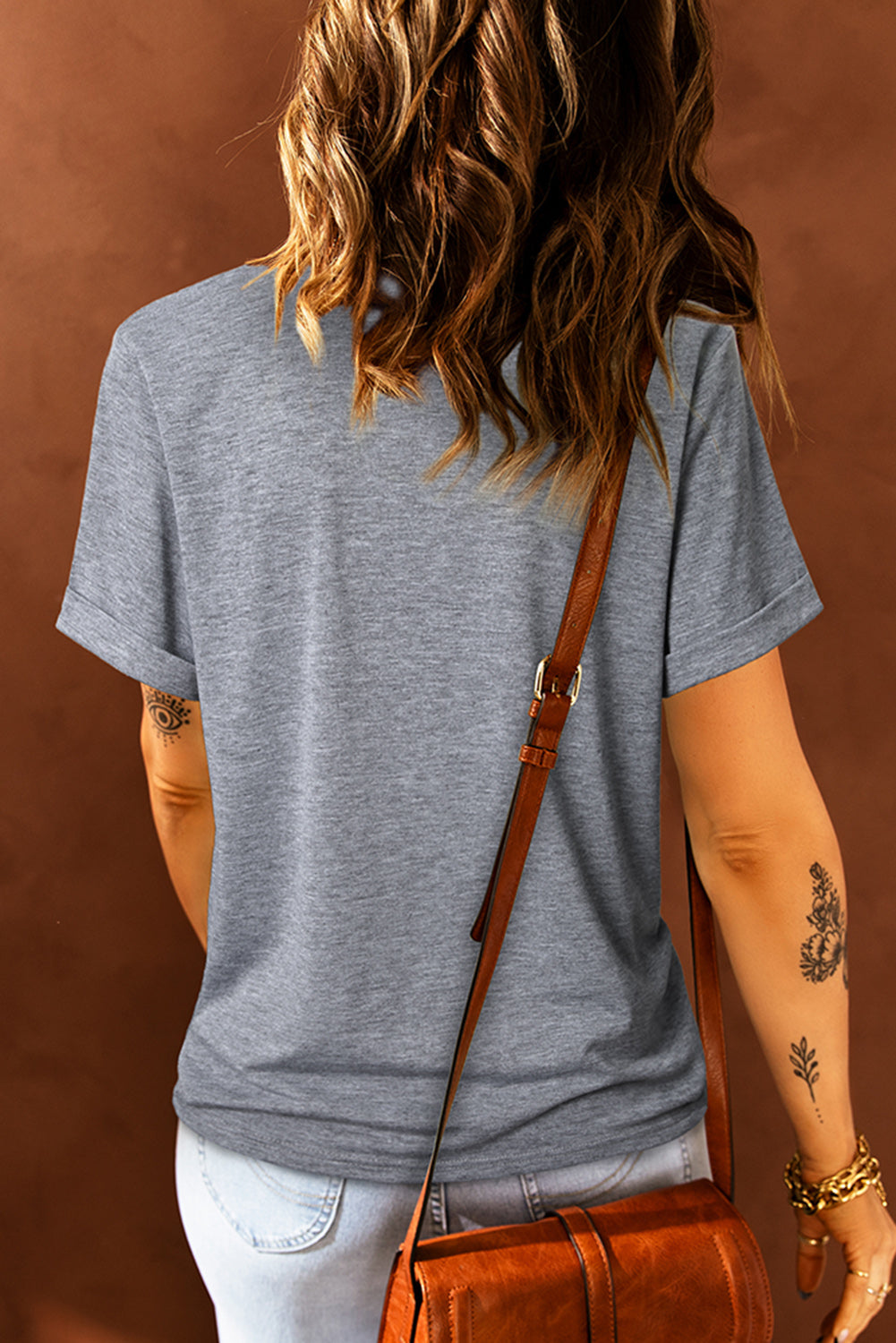 Blank T Shirt - Red Solid Color Basic Crew Neck Tee Customized