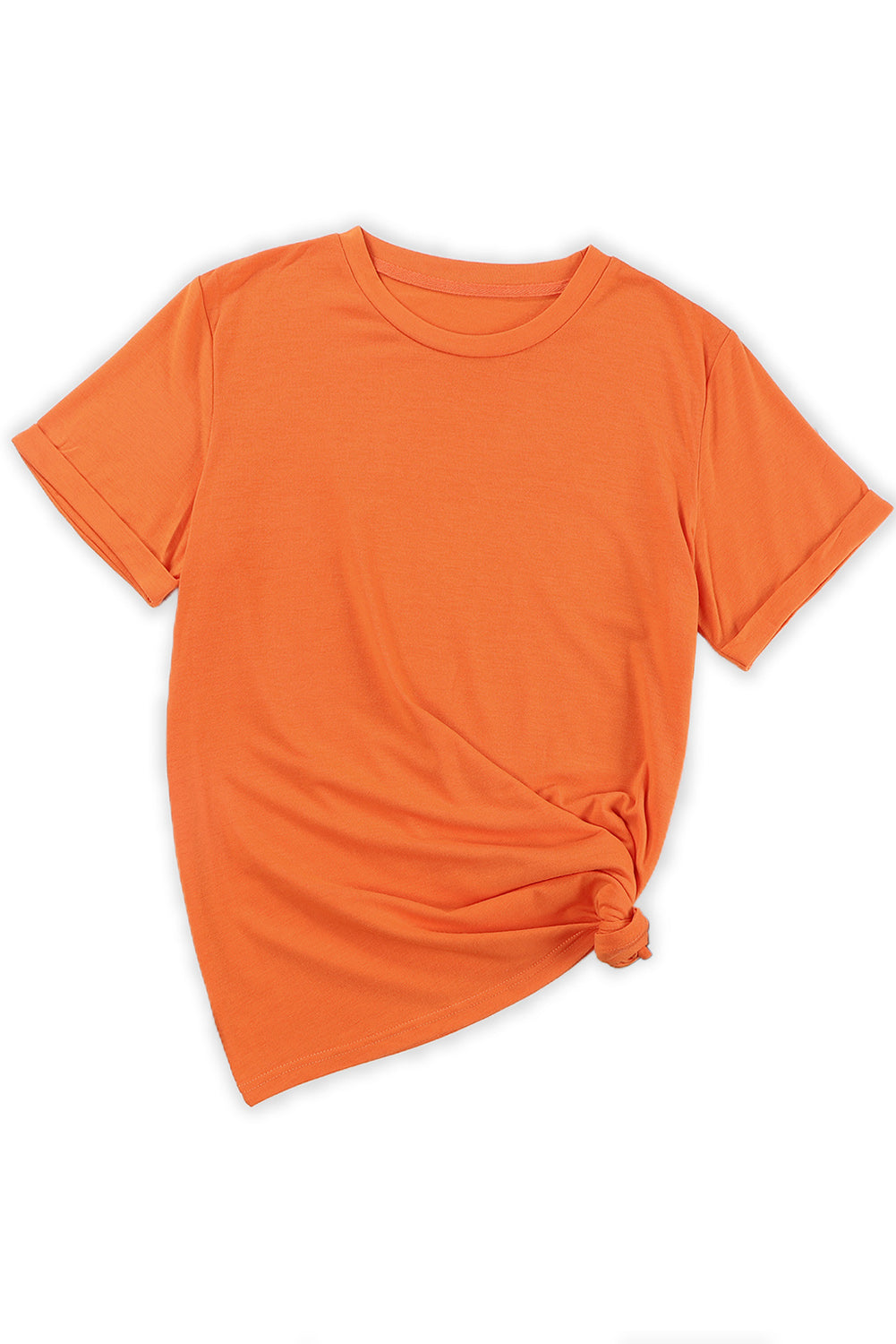 Blank T Shirt - Red Solid Color Basic Crew Neck Tee Customized