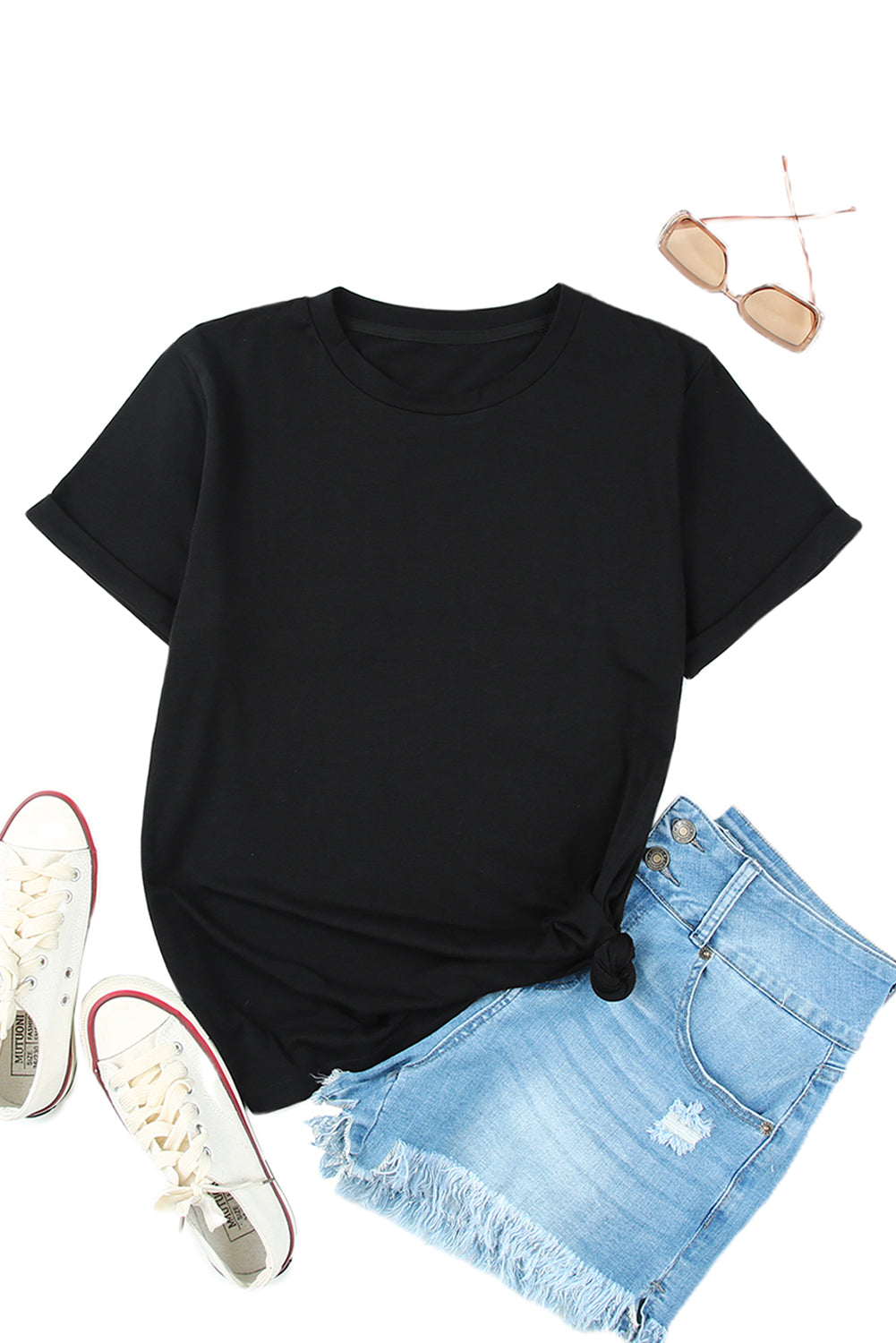 Blank T Shirt - Red Solid Color Basic Crew Neck Tee Customized