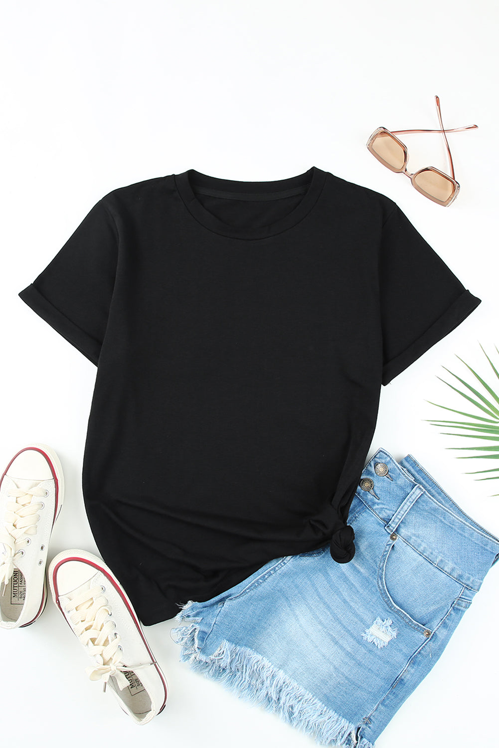 Blank T Shirt - Red Solid Color Basic Crew Neck Tee Customized