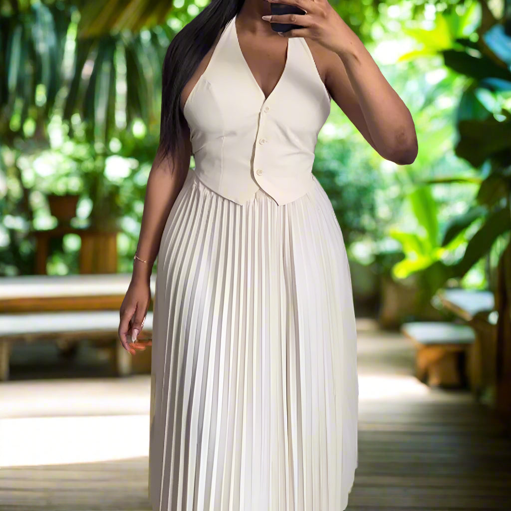 Serious Business 2 PC Pleated Skirt Set
