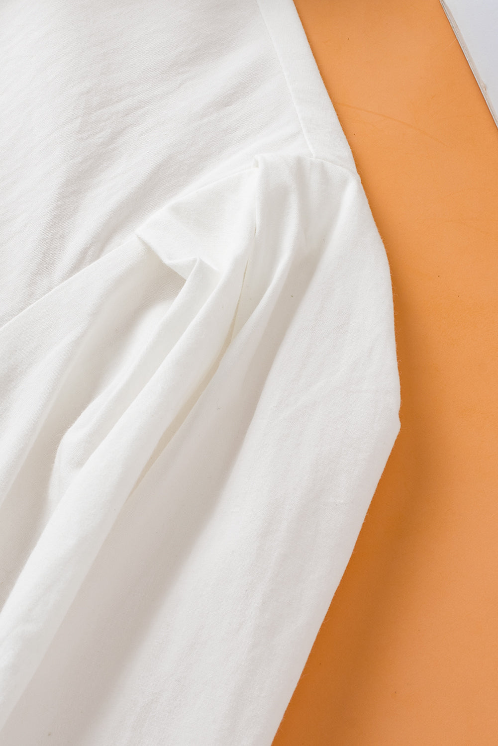 Simplicity Solid white Puff Sleeve Shirt